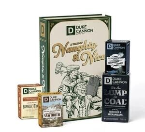 Naughty or Nice Book Of Soaps Gift Set Duke Cannon Gift Set 4 Bars Of Soap New!